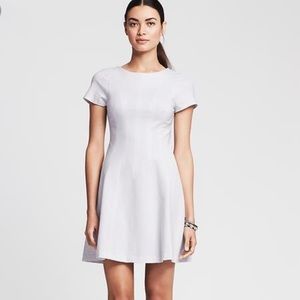 Banana republic white fit and flare skater dress